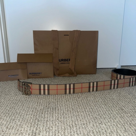 Reversible Monogram Motif Vintage Check Belt. - Picture 4 of 5